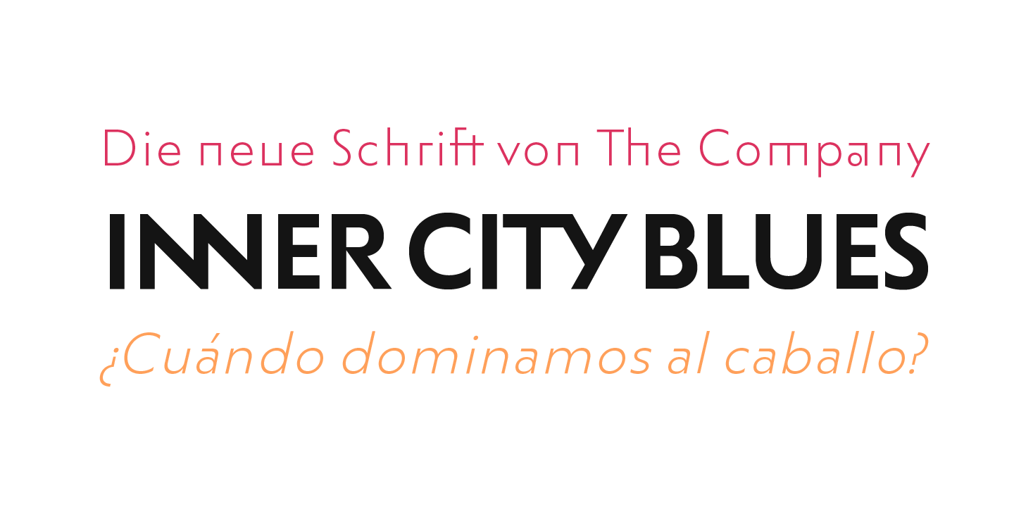 Beispiel einer LC Trinidad Thin Oblique-Schriftart